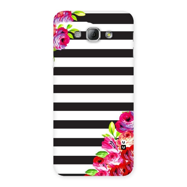 Floral Stripes Back Case for Galaxy A8
