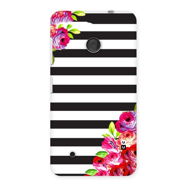 Floral Stripes Back Case for Lumia 530