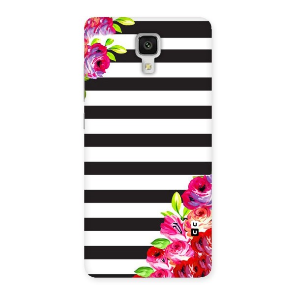 Floral Stripes Back Case for Xiaomi Mi 4