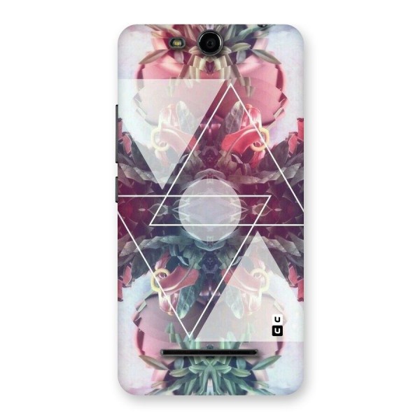 Floral Triangle Back Case for Micromax Canvas Juice 3 Q392