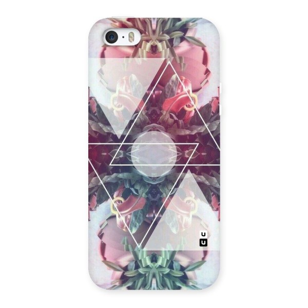 Floral Triangle Back Case for iPhone SE
