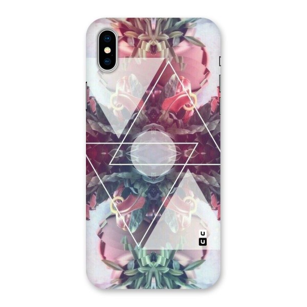 Floral Triangle Back Case for iPhone X