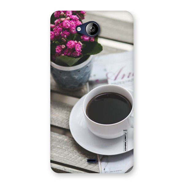 Flower And Blend Back Case for Canvas Play Q355