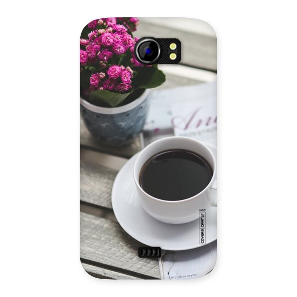 Flower And Blend Back Case for Micromax Canvas 2 A110