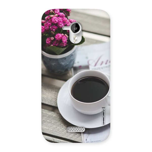 Flower And Blend Back Case for Micromax Canvas HD A116