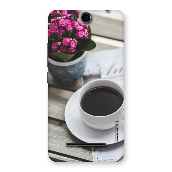 Flower And Blend Back Case for Micromax Canvas Juice 3 Q392