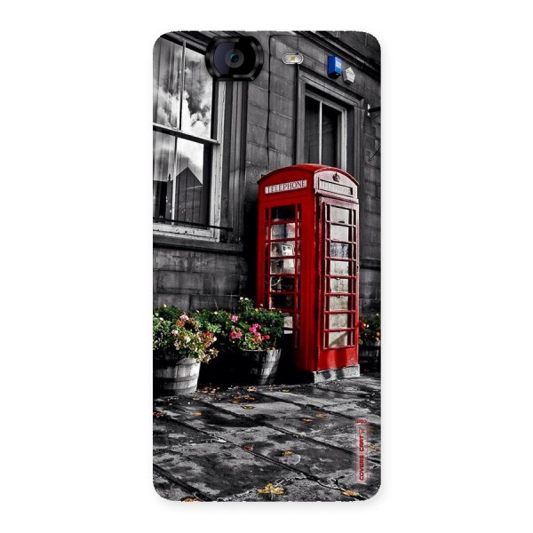 Flower And Booth Back Case for Canvas Knight A350