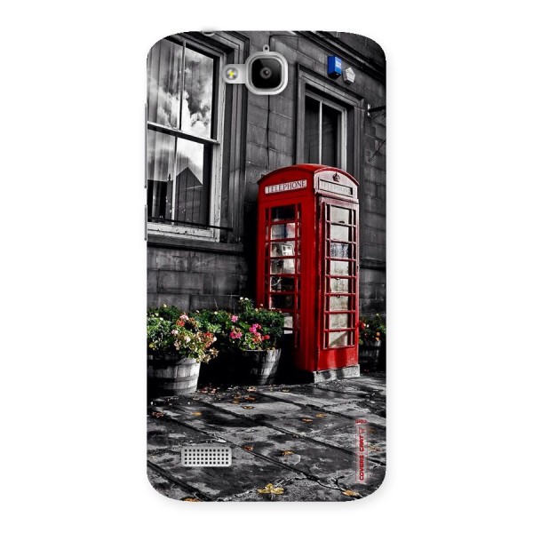 Flower And Booth Back Case for Honor Holly
