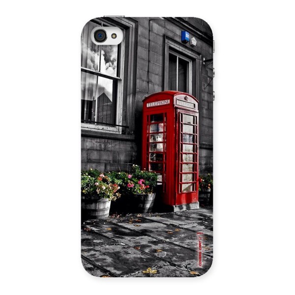 Flower And Booth Back Case for iPhone 4 4s