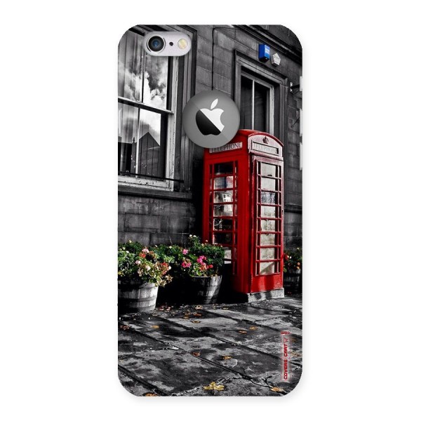 Flower And Booth Back Case for iPhone 6 Logo Cut