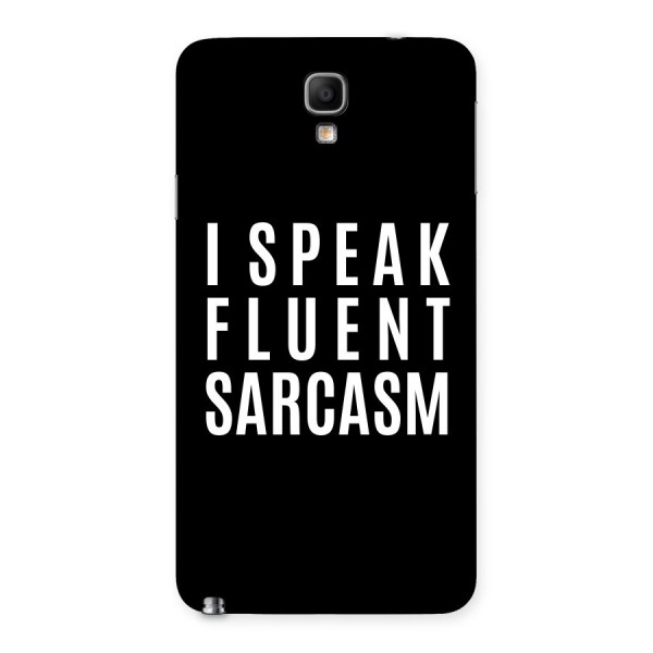 Fluent Sarcasm Back Case for Galaxy Note 3 Neo