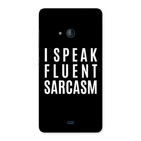 Fluent Sarcasm Back Case for Lumia 540