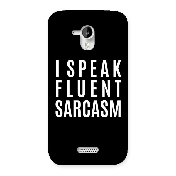 Fluent Sarcasm Back Case for Micromax Canvas HD A116