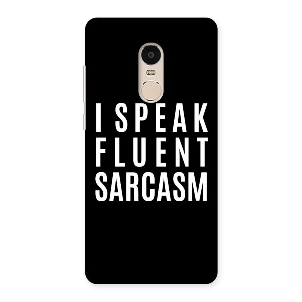 Fluent Sarcasm Back Case for Xiaomi Redmi Note 4