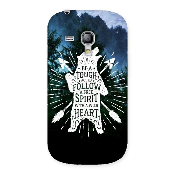 Follow Spirit Heart Back Case for Galaxy S3 Mini
