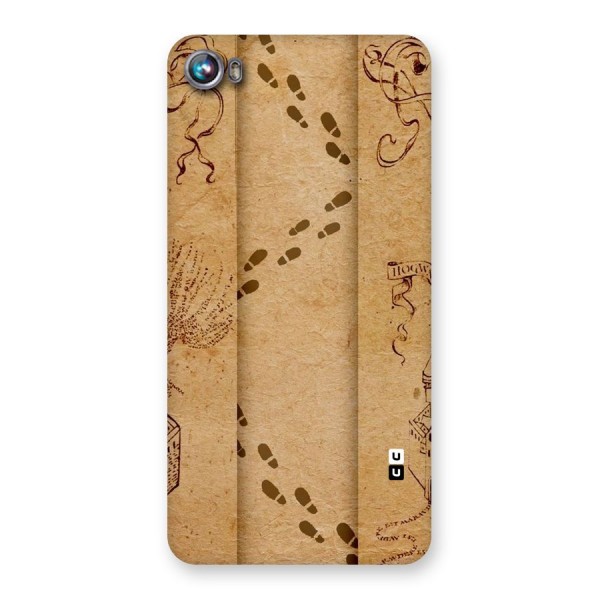 Footsteps Back Case for Micromax Canvas Fire 4 A107