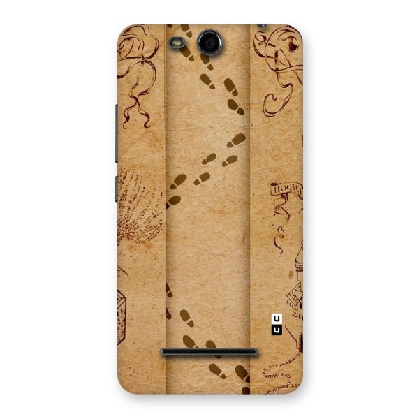 Footsteps Back Case for Micromax Canvas Juice 3 Q392