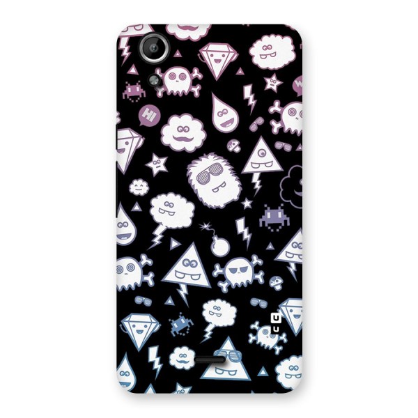 Funny Faces Back Case for Micromax Canvas Selfie Lens Q345