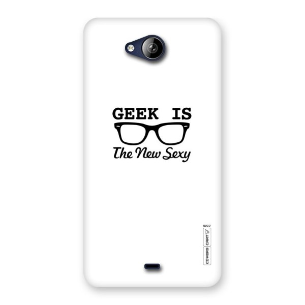 Geek Is The New Sexy Back Case for Canvas Play Q355