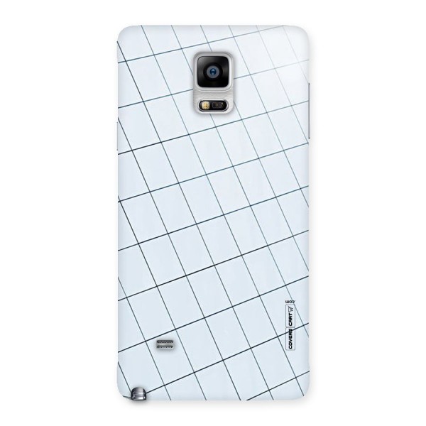 Glass Square Wall Back Case for Galaxy Note 4