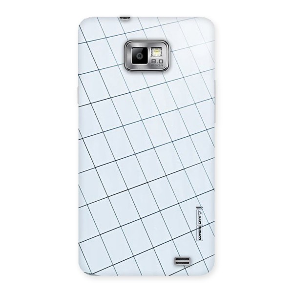Glass Square Wall Back Case for Galaxy S2