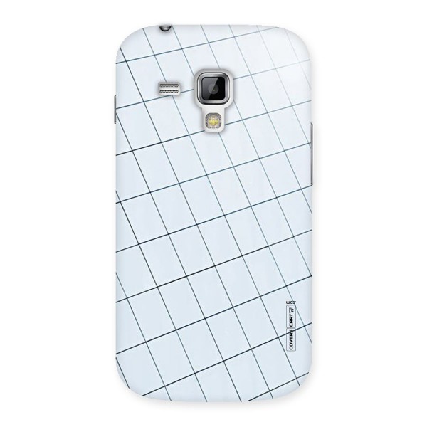 Glass Square Wall Back Case for Galaxy S Duos