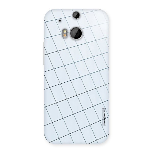 Glass Square Wall Back Case for HTC One M8