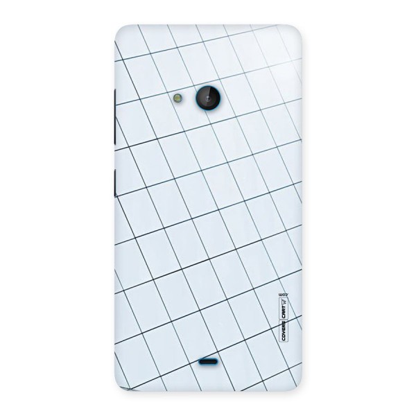 Glass Square Wall Back Case for Lumia 540