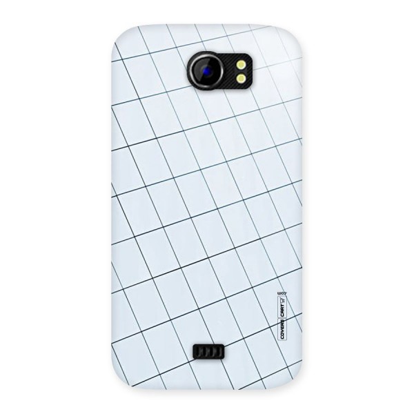 Glass Square Wall Back Case for Micromax Canvas 2 A110