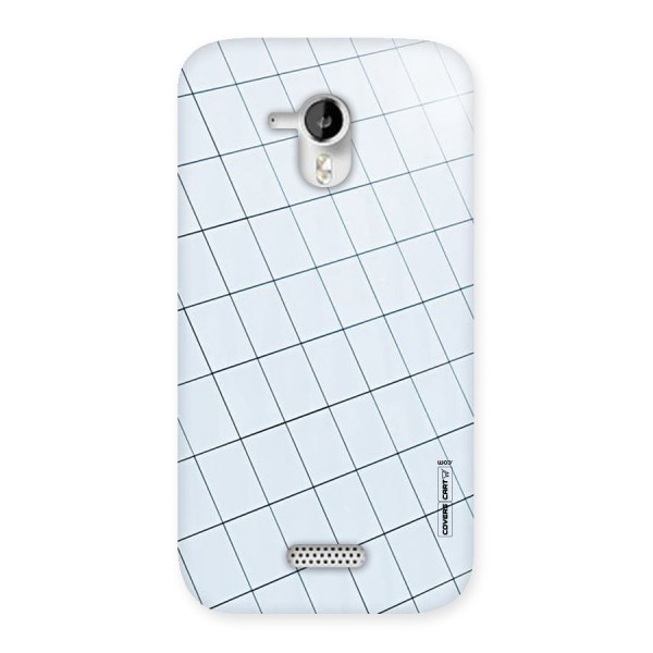 Glass Square Wall Back Case for Micromax Canvas HD A116
