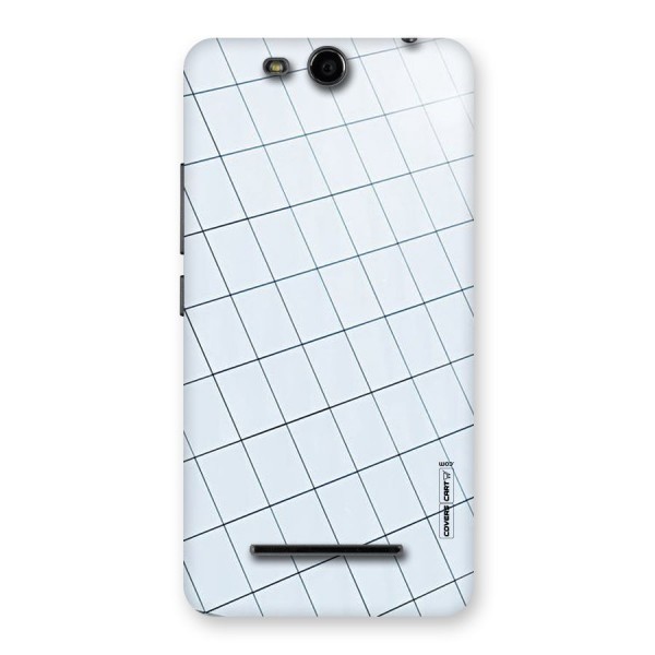 Glass Square Wall Back Case for Micromax Canvas Juice 3 Q392