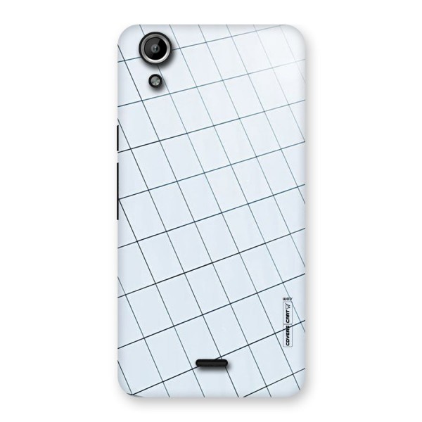 Glass Square Wall Back Case for Micromax Canvas Selfie Lens Q345