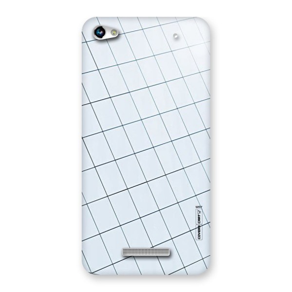 Glass Square Wall Back Case for Micromax Hue 2