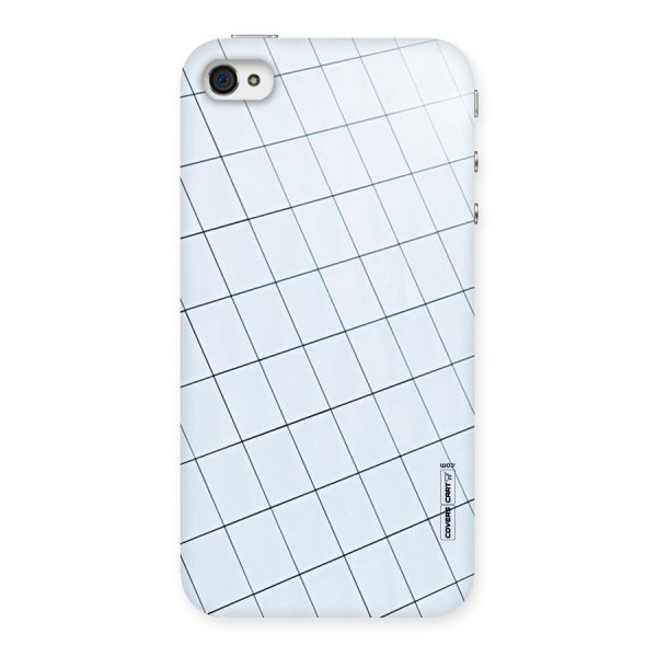 Glass Square Wall Back Case for iPhone 4 4s