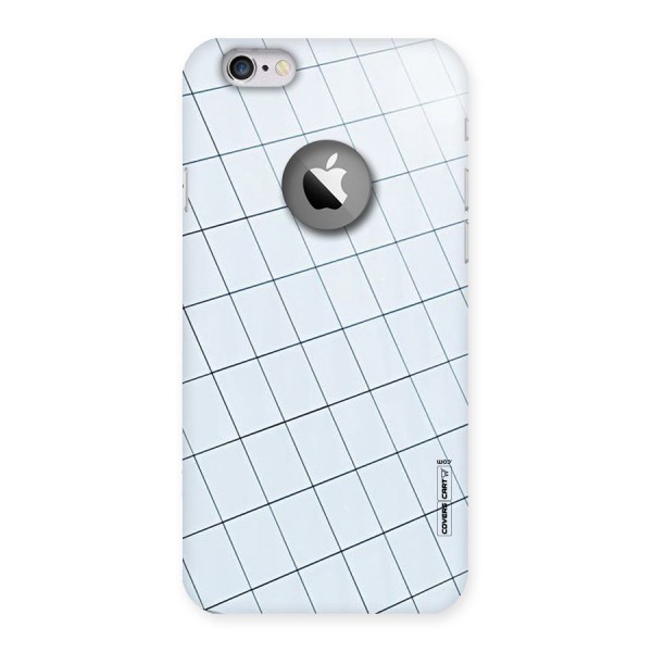 Glass Square Wall Back Case for iPhone 6 Logo Cut