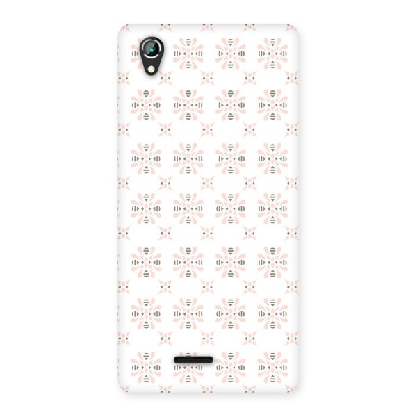 Pink Floral Pattern Back Case for Lava Iris 800