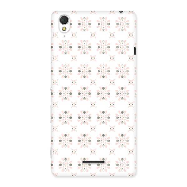 Pink Floral Pattern Back Case for Sony Xperia T3