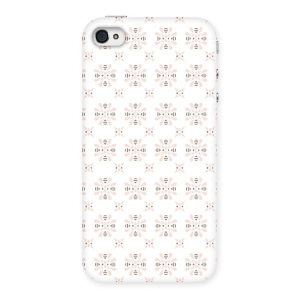 Pink Floral Pattern Back Case for iPhone 4 4s