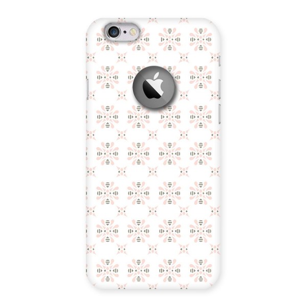Pink Floral Pattern Back Case for iPhone 6 Logo Cut