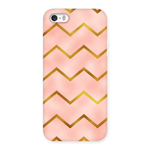 Gold Pink Pattern Back Case for iPhone 5 5S