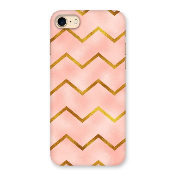 Gold Pink Pattern Back Case for iPhone 7