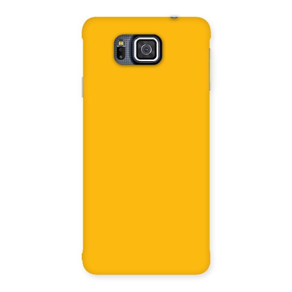 Gold Yellow Back Case for Galaxy Alpha