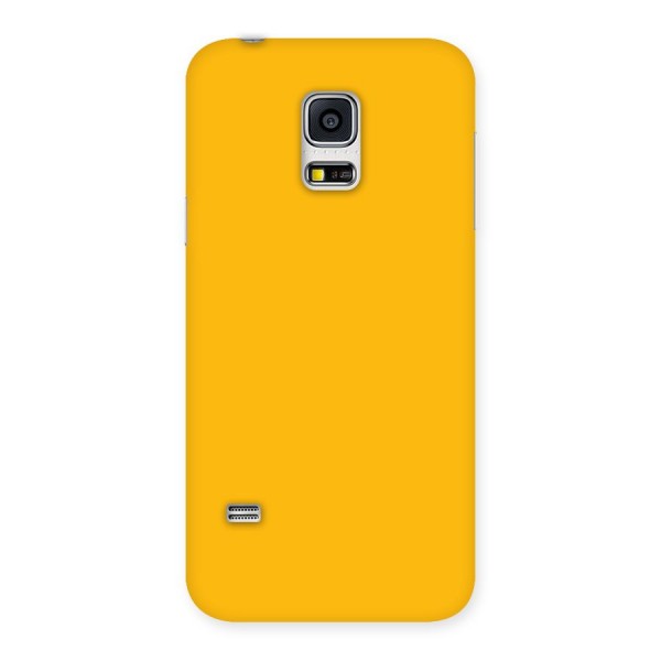 Gold Yellow Back Case for Galaxy S5 Mini