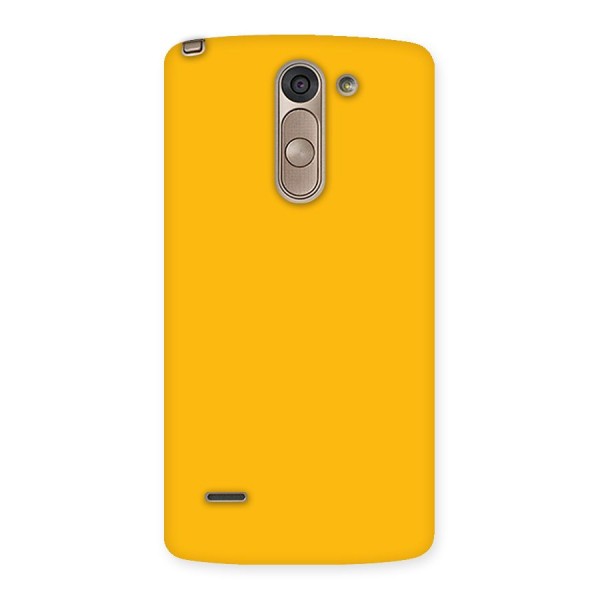 Gold Yellow Back Case for LG G3 Stylus