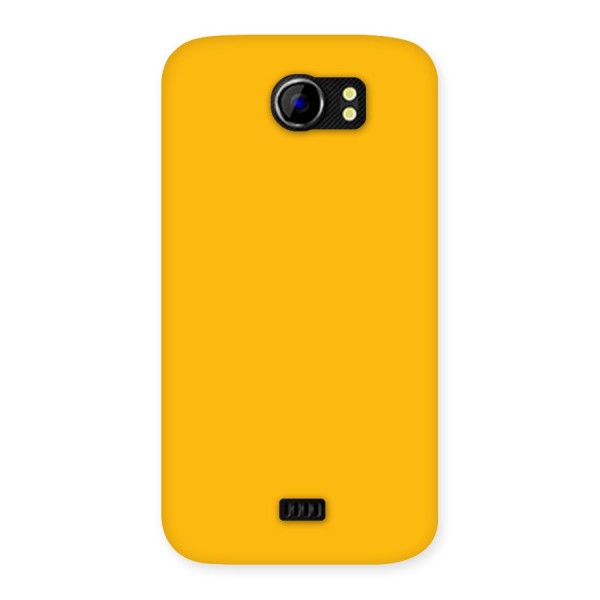 Gold Yellow Back Case for Micromax Canvas 2 A110