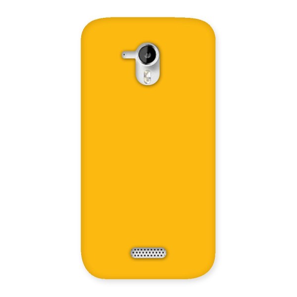 Gold Yellow Back Case for Micromax Canvas HD A116