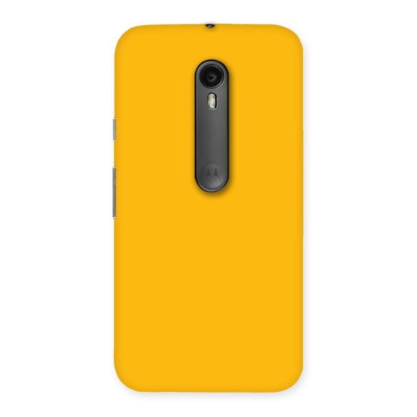 Gold Yellow Back Case for Moto G3