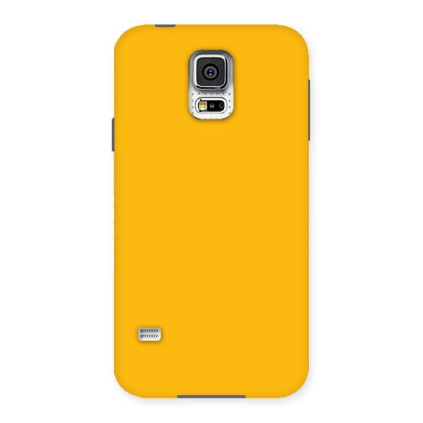 Gold Yellow Back Case for Samsung Galaxy S5