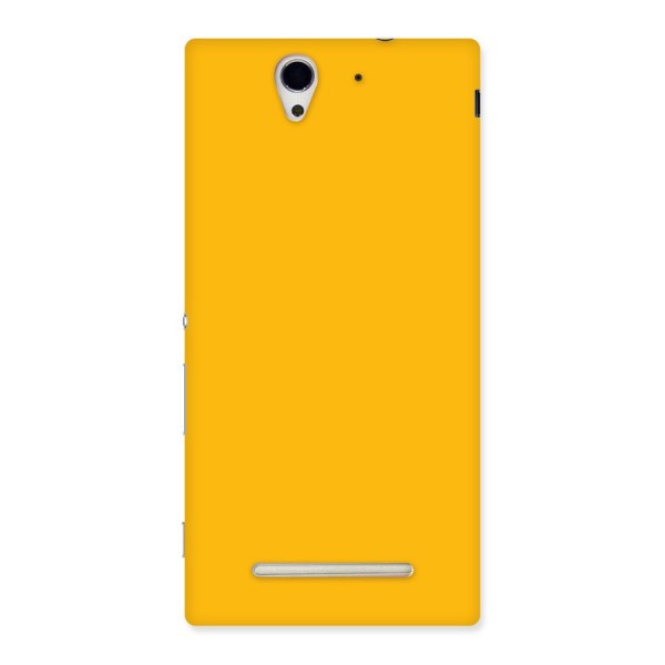 Gold Yellow Back Case for Sony Xperia C3