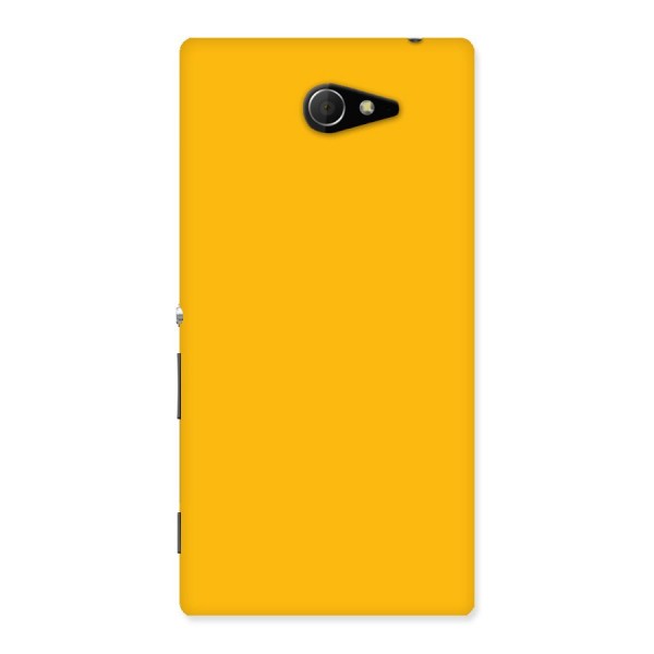 Gold Yellow Back Case for Sony Xperia M2